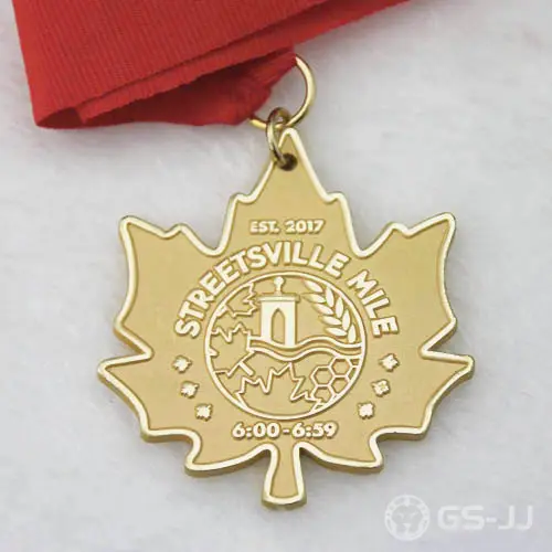 Custom gold medals for Streetsville Mile Custom gold medals for Streetsville Mile