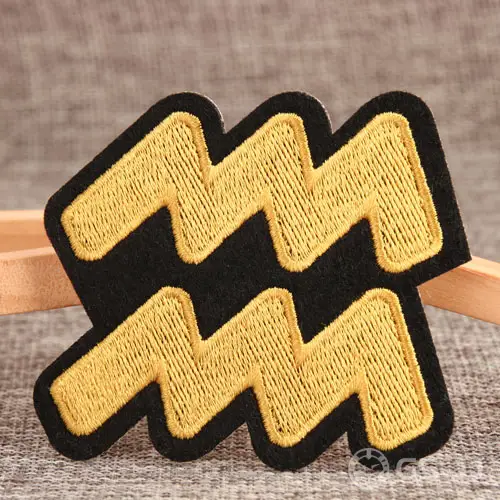 Aquarius Custom Iron On Patches No Minimum Aquarius Custom Iron On Patches No Minimum