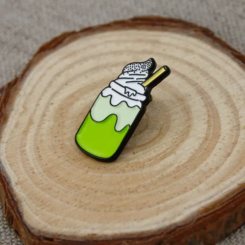 Milky Tea Ice Cream Soft Enamel Pins