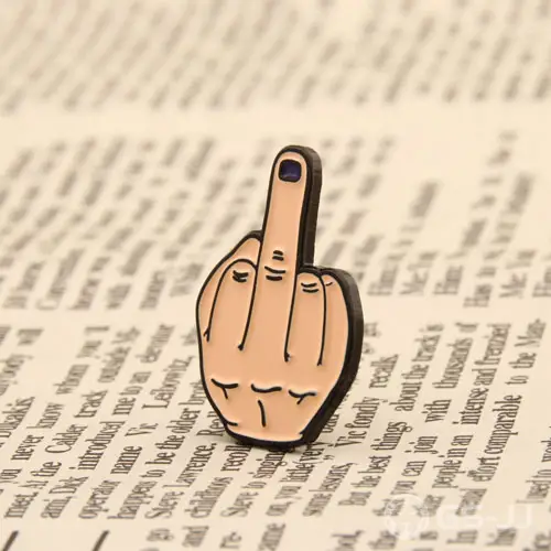 Middle Finger Enamel Pins Middle Finger Enamel Pins
