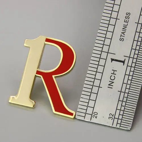 Letter R Custom Enamel Pins Letter R Custom Enamel Pins