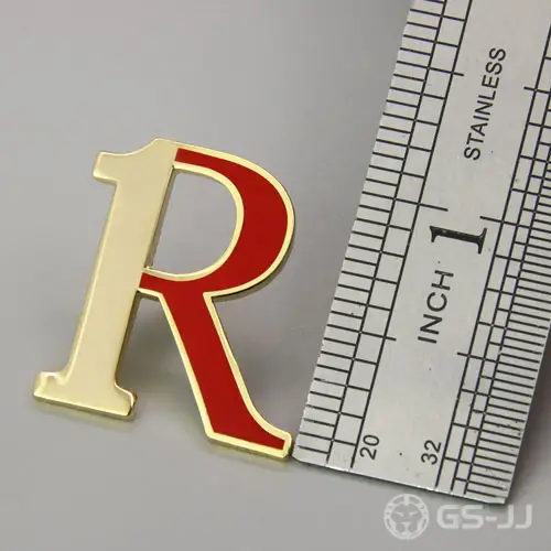 Letter R Custom Enamel Pins Letter R Custom Enamel Pins