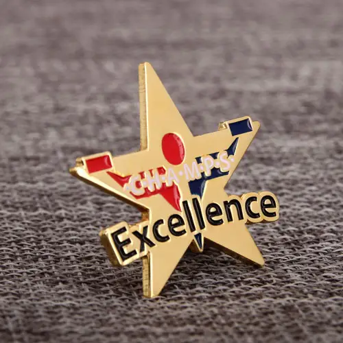 Five Pointed Star Lapel Pins 