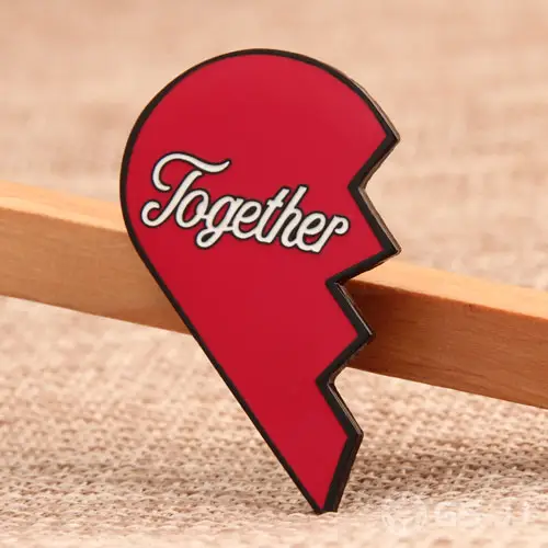 A Half of Heart Custom Pins A Half of Heart Custom Pins