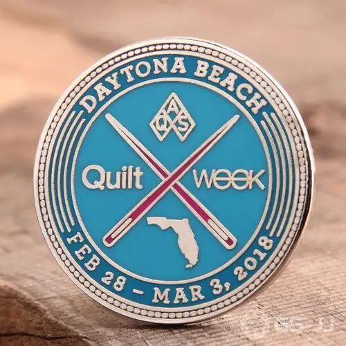QAS Quilt Week Custom Lapel Pins QAS Quilt Week Custom Lapel Pins