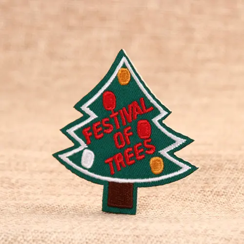 Christmas Tree Embroidered Patches Christmas Tree Embroidered Patches