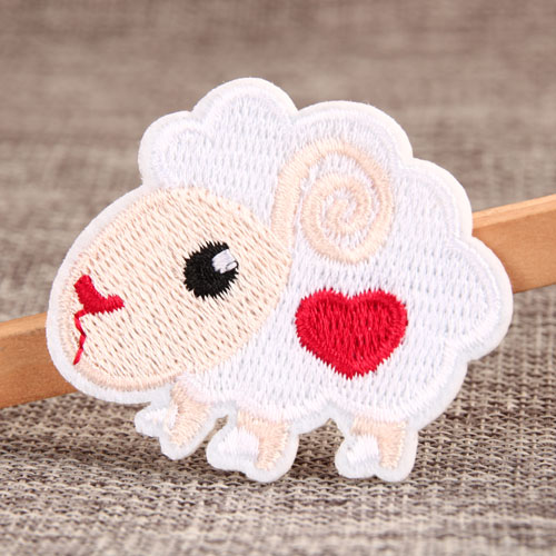White Sheep Custom Iron On Patches