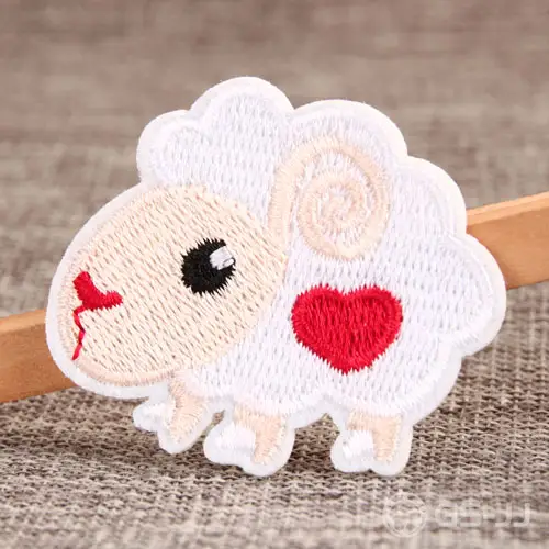 White Sheep Custom Iron On Patches White Sheep Custom Iron On Patches