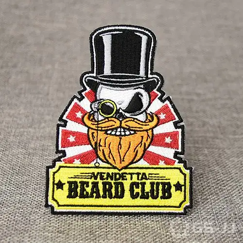 Beard Custom Embroidered Patches Beard Custom Embroidered Patches