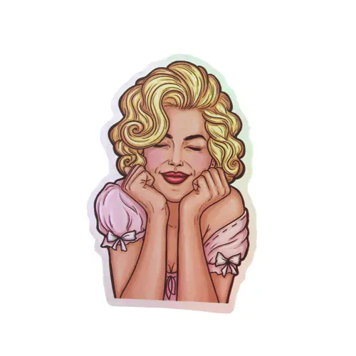 Beautiful Girl Laser Stickers Beautiful Girl Laser Stickers