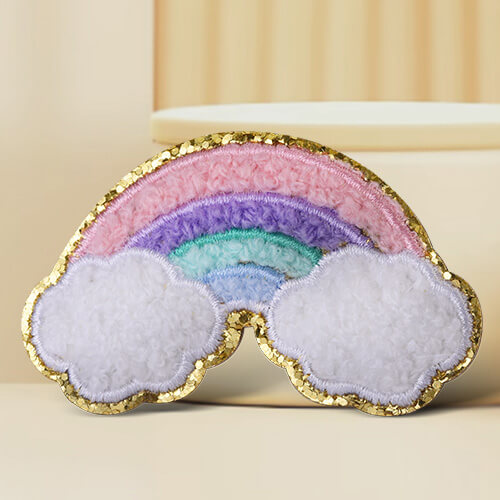 Beautiful Rainbow Custom Chenille Patches