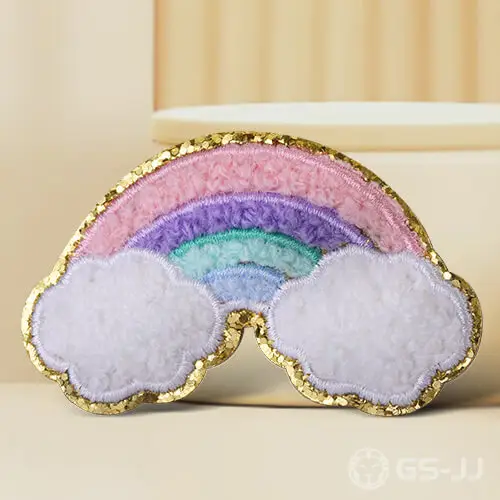 Beautiful Rainbow Custom Chenille Patches Beautiful Rainbow Custom Chenille Patches
