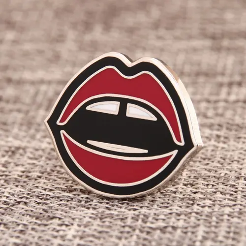 Lip custom enamel pins