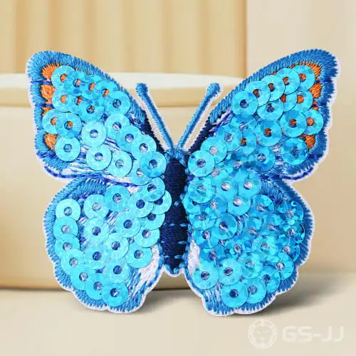 Blue Butterfly Sequin Patches No Minimum Blue Butterfly Sequin Patches No Minimum