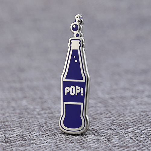 Blue Coke Bottle Drink Lapel Pins