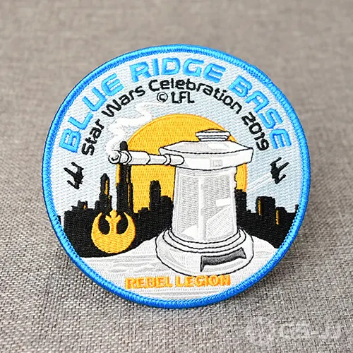 Blue Ridge Base Circle Iron-on Patches Blue Ridge Base Circle Iron-on Patches
