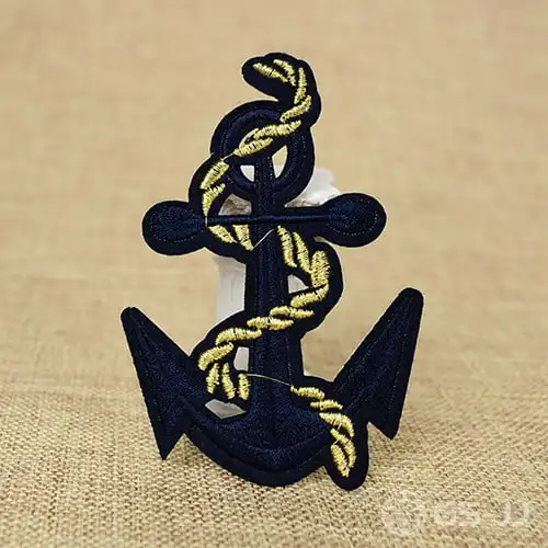Bullion Anchor Embroidered Patches Bullion Anchor Embroidered Patches