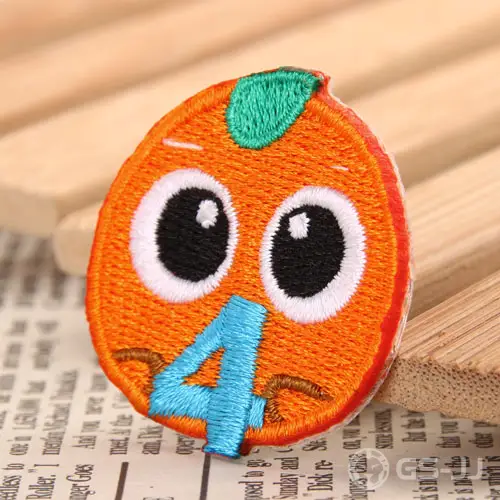 Orange Custom Embroidered Patches Orange Custom Embroidered Patches