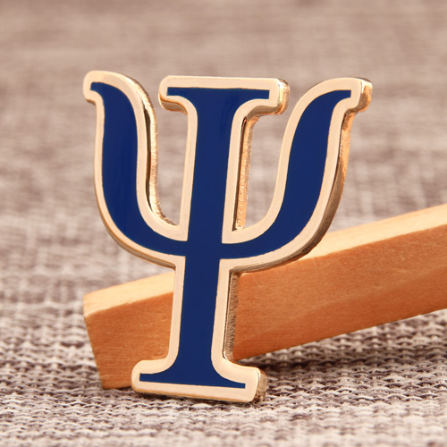 Psi Letter Custom Enamel Pins