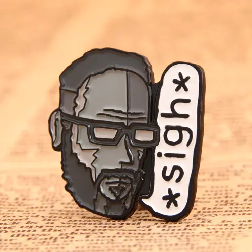Sigh custom enamel pins Sigh custom enamel pins