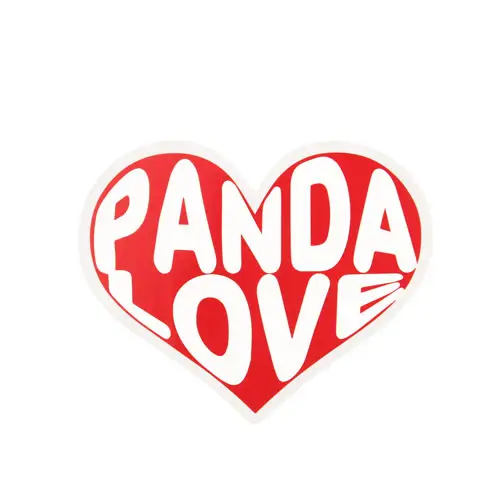 Panda Love Custom Stickers Panda Love Custom Stickers