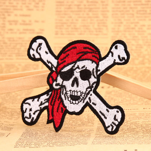 Red Skull Custom Made Patches 