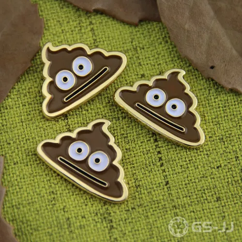 Poop Emoji Lapel Pins Poop Emoji Lapel Pins