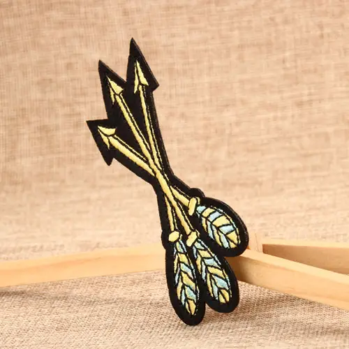 Bow and Arrow Embroidered Patches Bow and Arrow Embroidered Patches