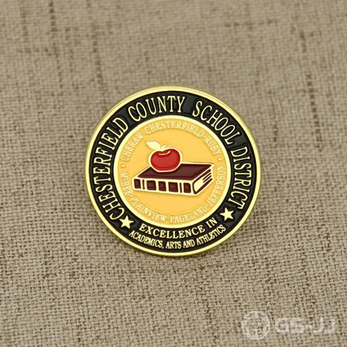 Apple And Book Custom Pin Apple And Book Custom Pin
