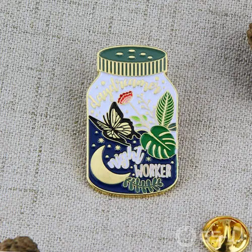 World in Bottle Die Struck Pins World in Bottle Die Struck Pins