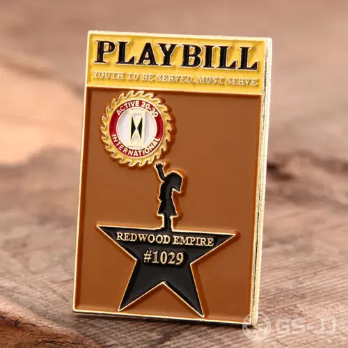 Play Bill Custom Lapel Pins Play Bill Custom Lapel Pins