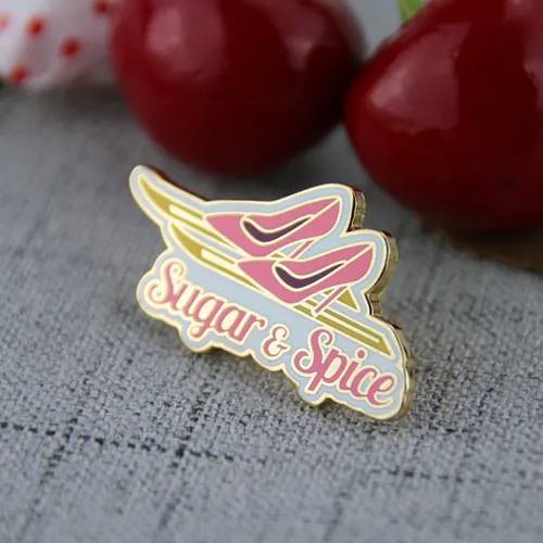 enamel pins for pink high heels