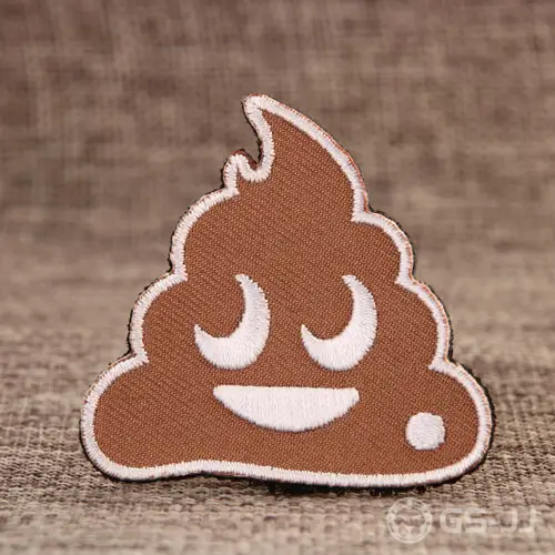 Cartoon Looking Excrement Velcro Patches Cartoon Looking Excrement Velcro Patches