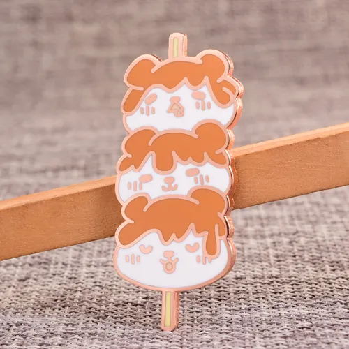 Cartoon Stick Food Enamel Pins