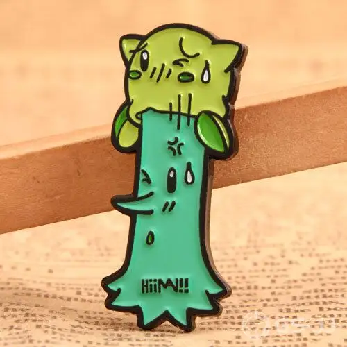 Cartoon Tree Pin Design Cartoon Tree Pin Design