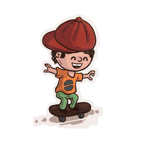 Skater Boy Custom Stickers 