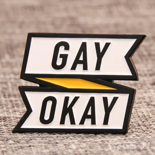 Gay Okay Enamel Pins Gay Okay Enamel Pins