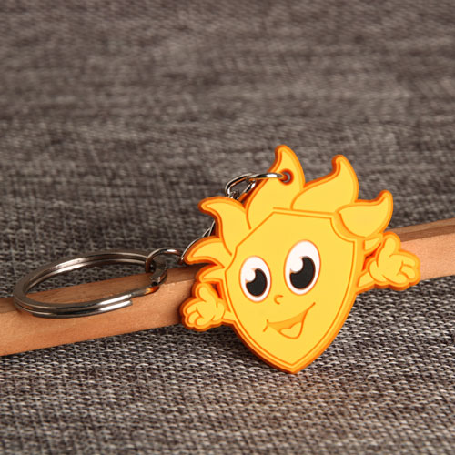 Yellow Pitaya PVC Keychain