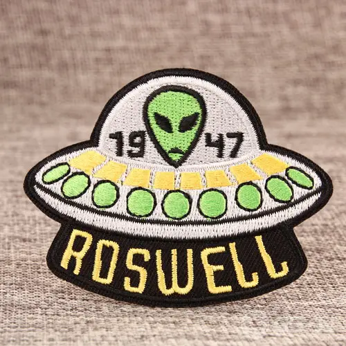 Alien In The UFO Custom Embroidered Patches Alien In The UFO Custom Embroidered Patches