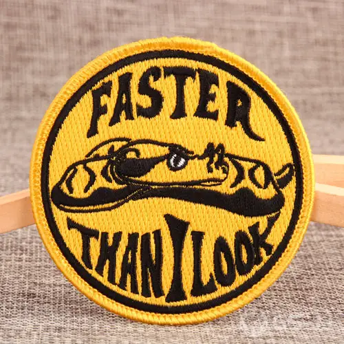 Faster Than Look Embroidered Patches Faster Than Look Embroidered Patches