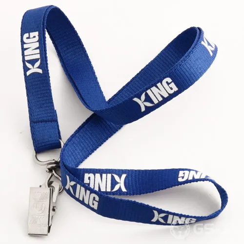 KING Blue Lanyards KING Blue Lanyards