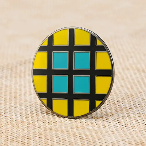 Circular Lattice Pattern Lapel Pins