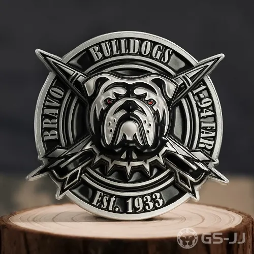 Custom Bulldog Army Coin Custom Bulldog Army Coin