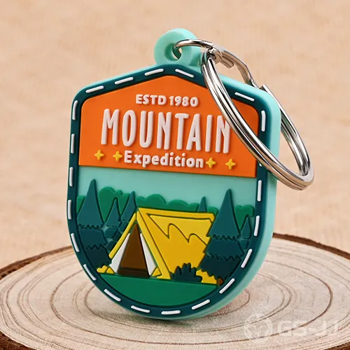 Custom Camping PVC Keychains Custom Camping PVC Keychains