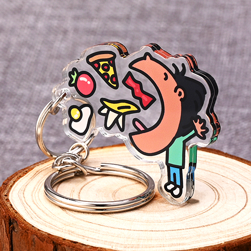 Custom Cartoon Boy Acrylic Keychains