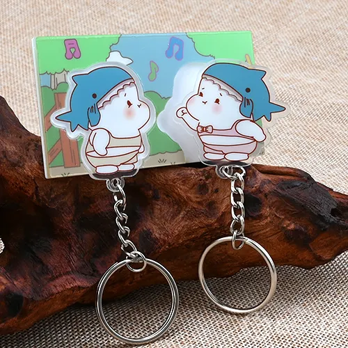 Custom Cute Couple Acrylic Keychains Custom Cute Couple Acrylic Keychains