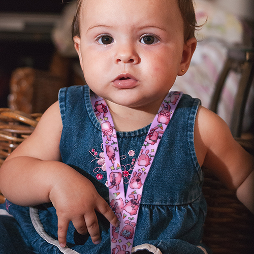 Custom cute full color sublimated lanyards