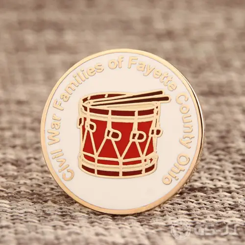 Custom Drum Heads Lapel Pins Custom Drum Heads Lapel Pins