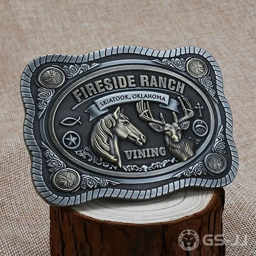 Custom Fireside Ranch Belt Buckles Custom Fireside Ranch Belt Buckles