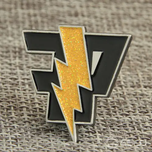 Custom Gold Lightning Pins Custom Gold Lightning Pins